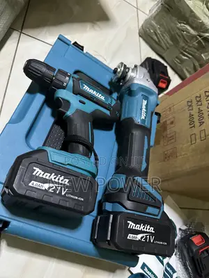 Rechargeable Set of Drill and Angle Grinder