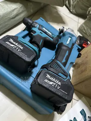 Rechargeable Set of Drill and Angle Grinder