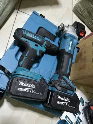 Rechargeable Set of Drill and Angle Grinder