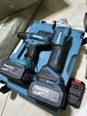 Rechargeable Set of Drill and Angle Grinder
