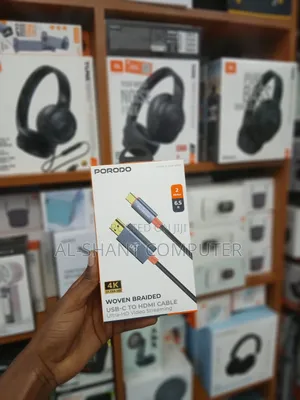 Porodo Woven Braided USB-C to Hdmi Cable