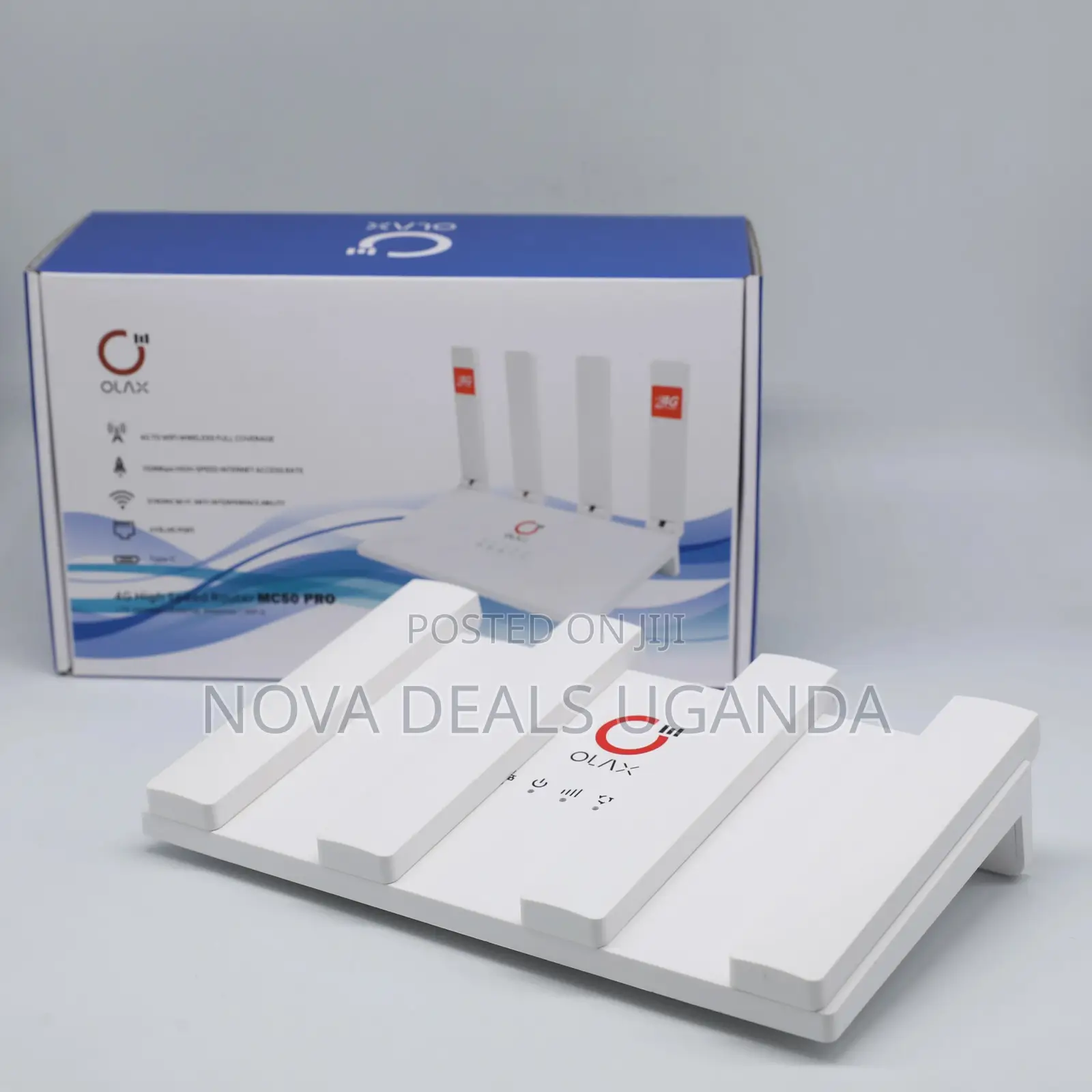 Olax Mc50 Lte Turbo Router-150mbps Pro 4g Lte Router-4 Lan Ports