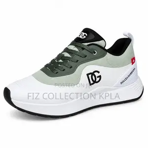 Original Dolce Gabbana DG White Green Mesh Sneakers