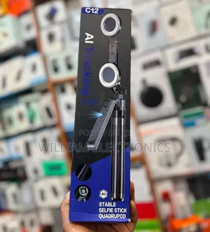 C12 AI Tracking Selfie Stick Quadrupod