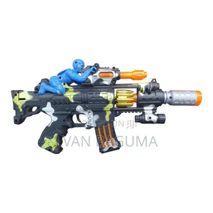 Military Toy Gun for Kids With Sound, Smoke Vibration