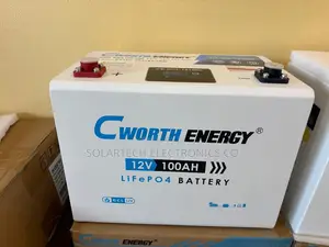 12V 100Ah Cworth Lithium Solar Battery LiFePO4 With LCD Display