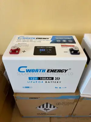 Cworth 100Ah 12V LiFePO4 Battery | 1280Wh Solar Storage