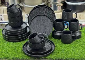 VIP Mega" or "Rock Glazed 24-Piece Ceramic Dinner Set