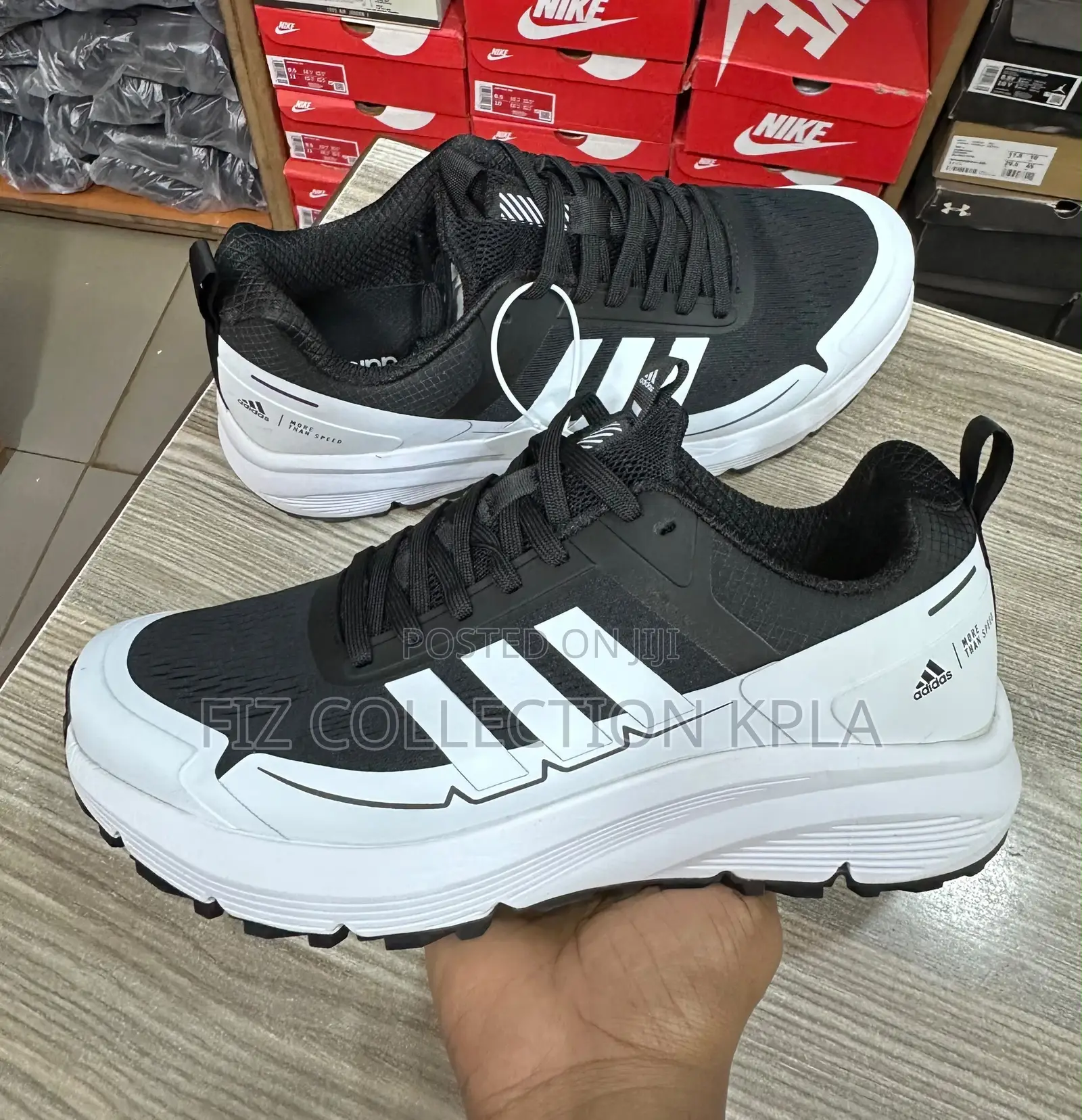 Original Adidas More Than Speed Black Running Shoes