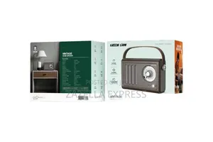 Green Lion Vintage Radio Speaker With Bluetooth, USB Flash, FM Radio