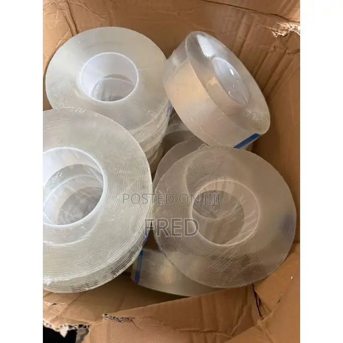 Clear, Double-Sided Nano Gel Tape.
