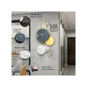 Modern Geometric Wall Clock for Home Decor