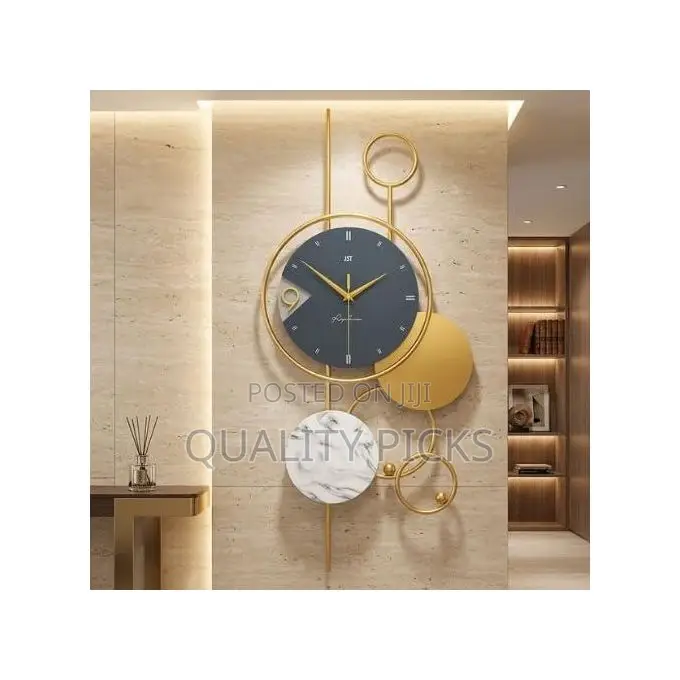 Modern Geometric Wall Clock for Home Decor