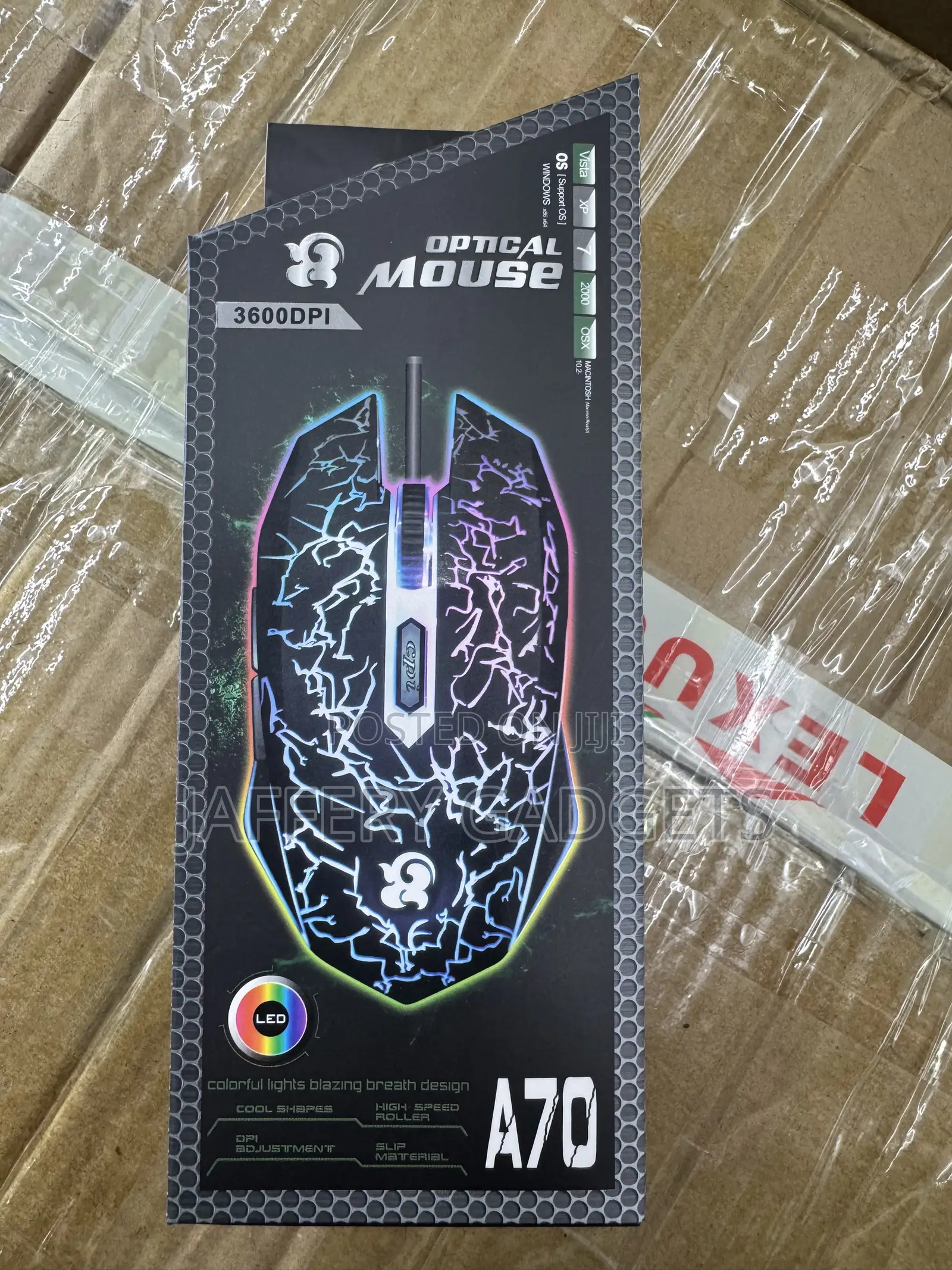A70 3600 DPI Optical Gaming Mouse