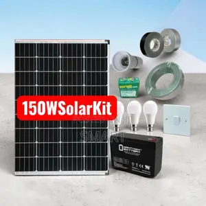 150W Complete Solar Home Lighting Kit – Reliable Off-Grid Power Via