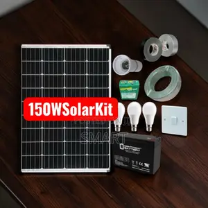 150W All-in-One Solar Kit – Easy Installation Long Backup GH