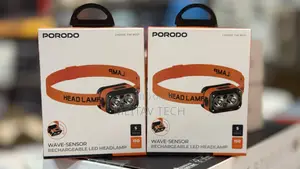 Porodo Wave Sensor Rechargeable LED Head Lamp