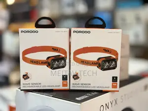 Porodo Wave Sensor Rechargeable LED Head Lamp