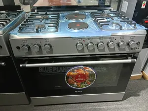 SPJ 4 Gas + 2 Electric Automatic Cookers \\ Electric Oven \\ 90 × 60cm