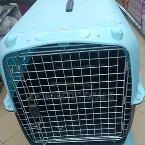 Blue Plastic Pet Carrier