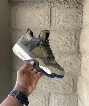 Original Nike Air Jordan 4 Retro SE Craft Medium Olive Sneakers