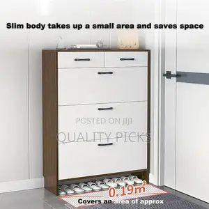 Vibe Dine Flip Top Shoe Cabinet With 3 Large Flip Drawers