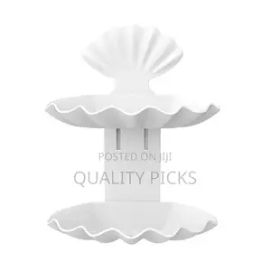 Plastic Double Layer Soap Dish Stand Holder