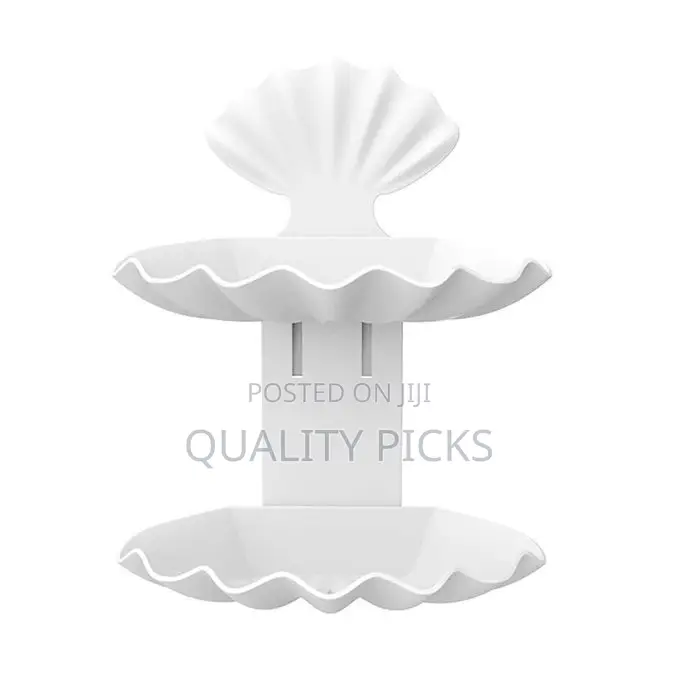 Plastic Double Layer Soap Dish Stand Holder