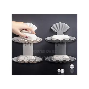 Plastic Double Layer Soap Dish Stand Holder