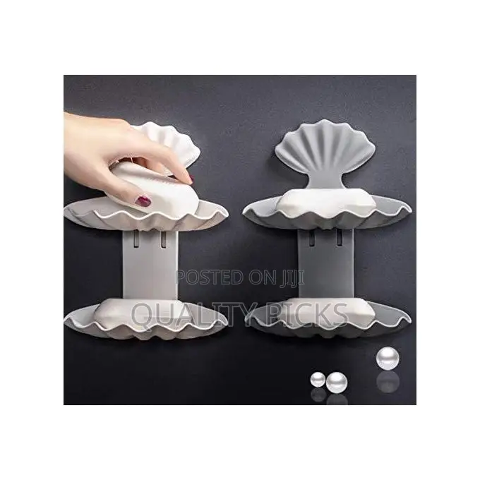 Plastic Double Layer Soap Dish Stand Holder