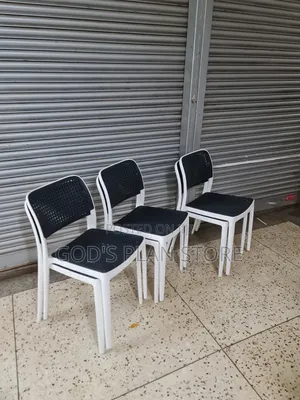 Black Perforated Seat/Back Dining Plastic Chairs Plastic Chairs