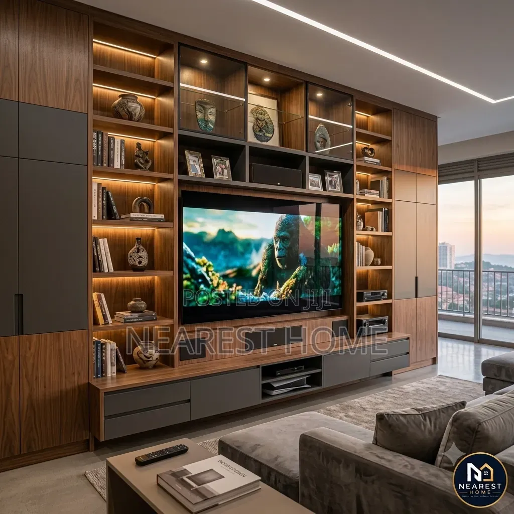 Media Storage Feature Wall