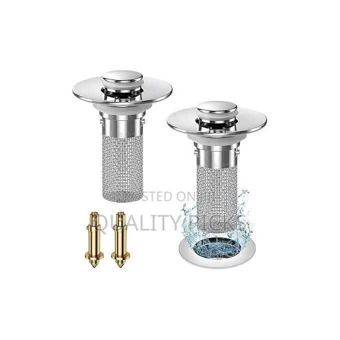 Pack of 2 Sink Plugs Bathroom Sink Drain Strainer
