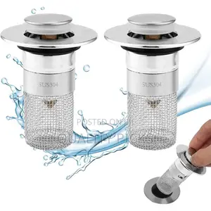 Pack of 2 Sink Plugs Bathroom Sink Drain Strainer