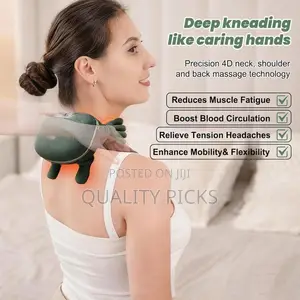 Bionic Heated Massager, Wireless Portable Shiatsu