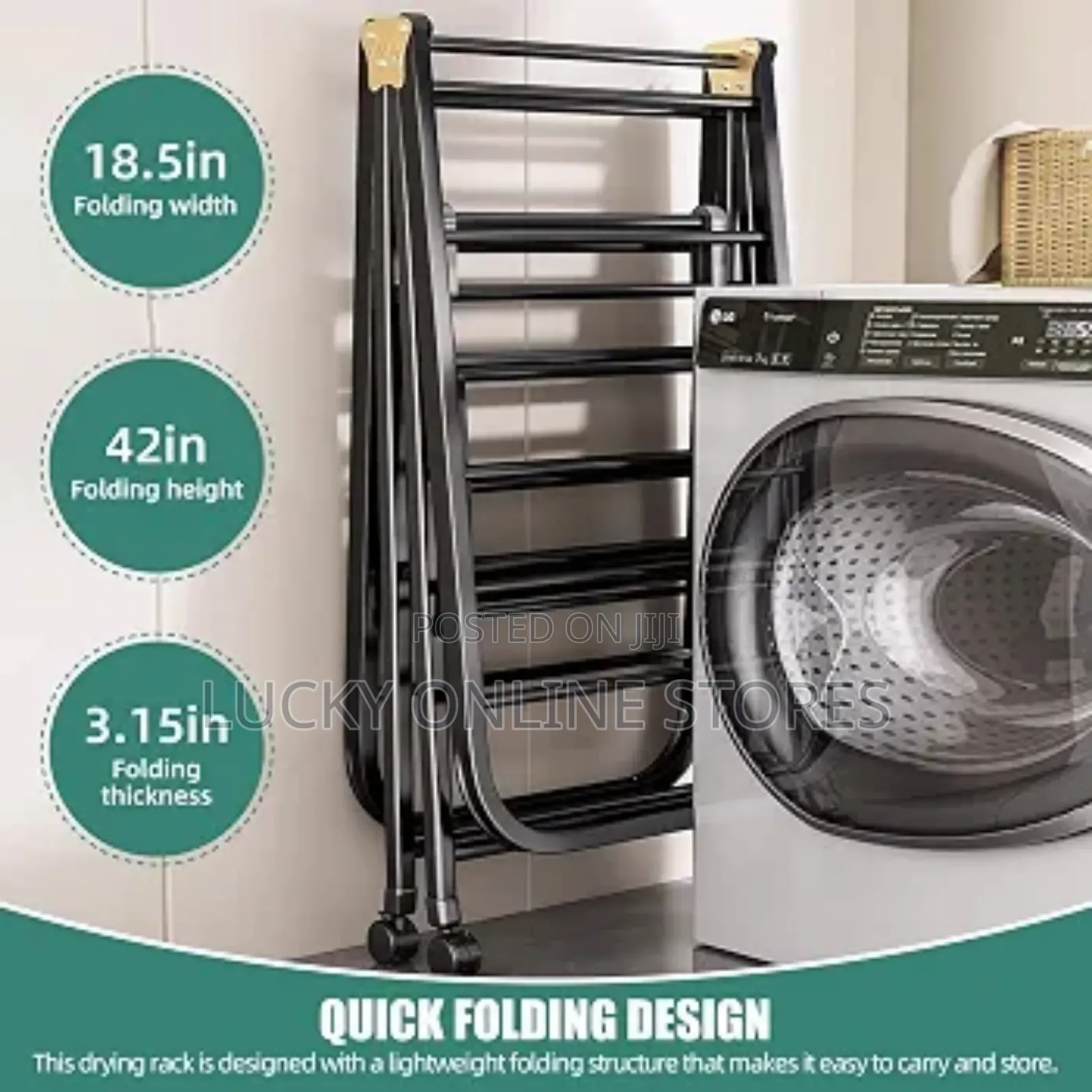 Foldable Clothes Drying Rack