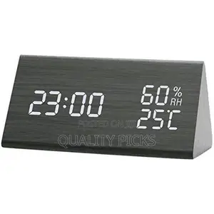Triangular Wooden Alarm Clock