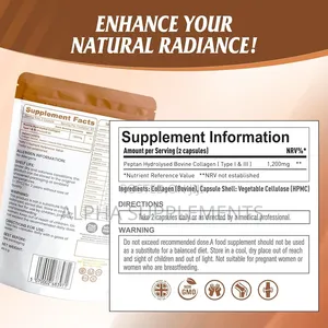 Collagen+ |Bovine Collagen Peptides. 60 Capsules ( 1 Month Supply)