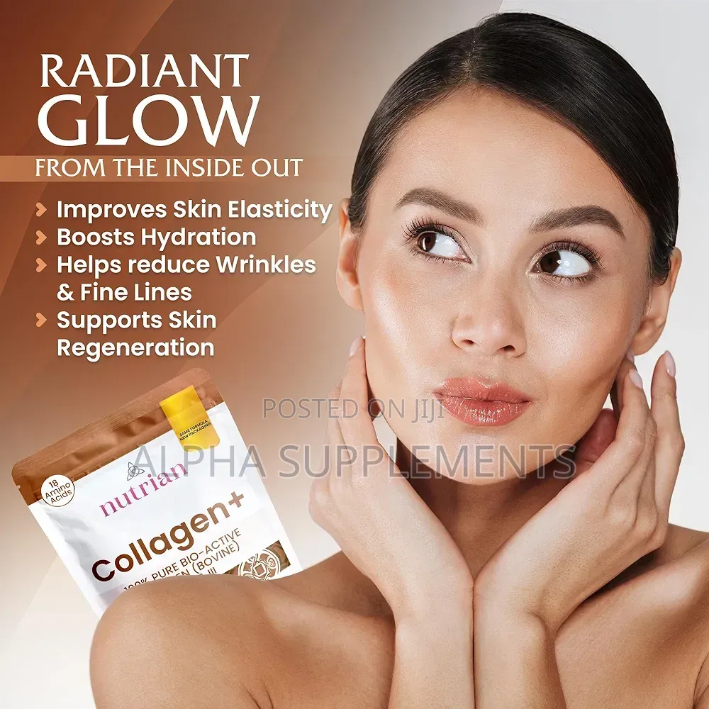 Collagen+ |Bovine Collagen Peptides. 60 Capsules ( 1 Month Supply)