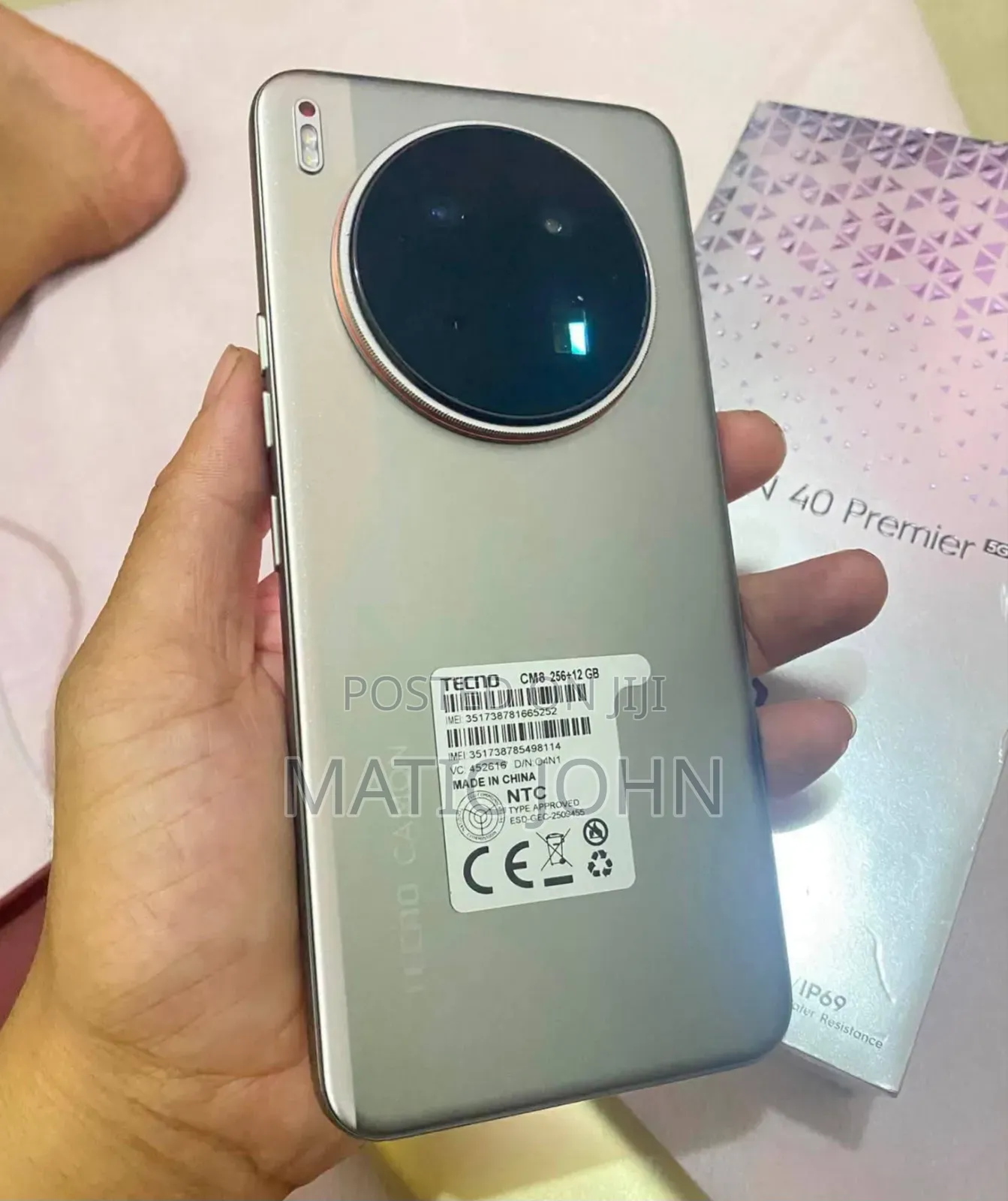 New Tecno Camon 40 Premier 5G 256 GB Gray