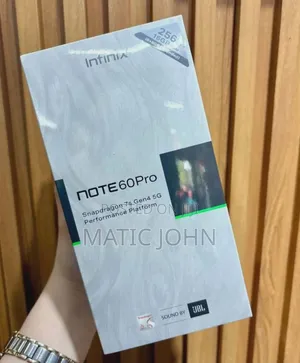 New Infinix Note 60 Pro 256 GB Black