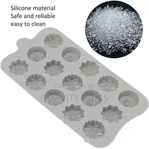Candle Molds 15 Grid Beautiful Flower Shape Silicone Cake Mold