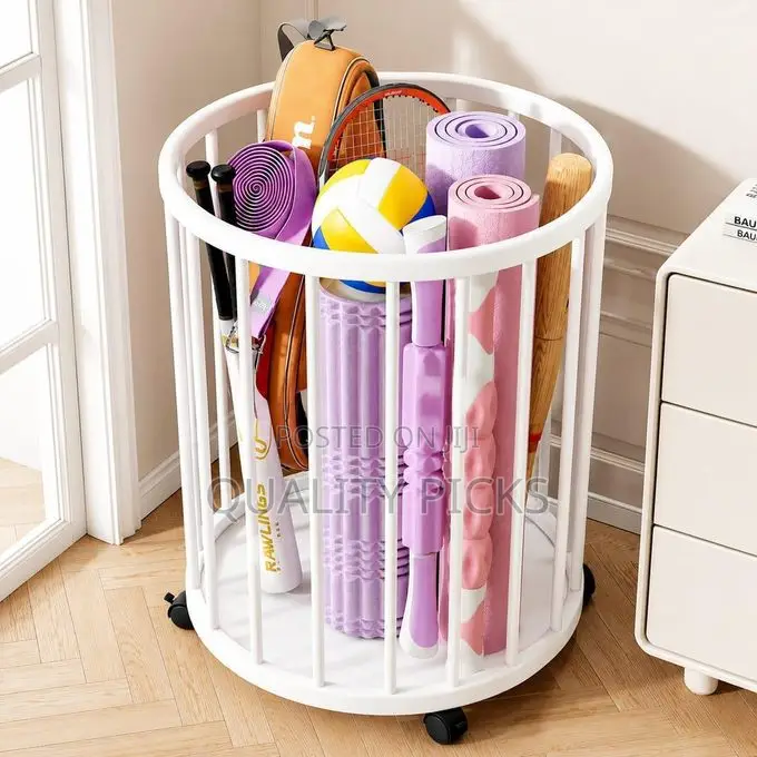 Portable Large-Capacity Storage Basket With Wheels - Organizer