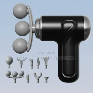 Tissue Massage Gun With Multiple Interchangeable Attachments.