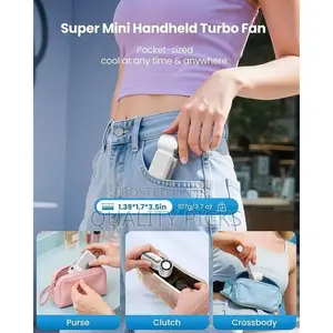 Foldable Handheld Fan 3000mAh Semiconductor Ice