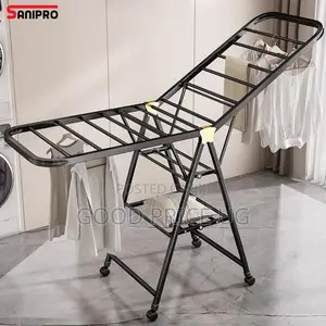Sanipro 3-Tier Carbon Steel Folding Laundry Hanger