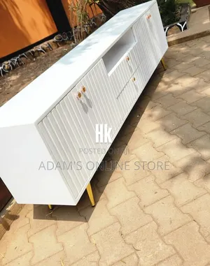 TV Stand Unit White 8ft Length