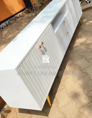 TV Stand Unit White 8ft Length