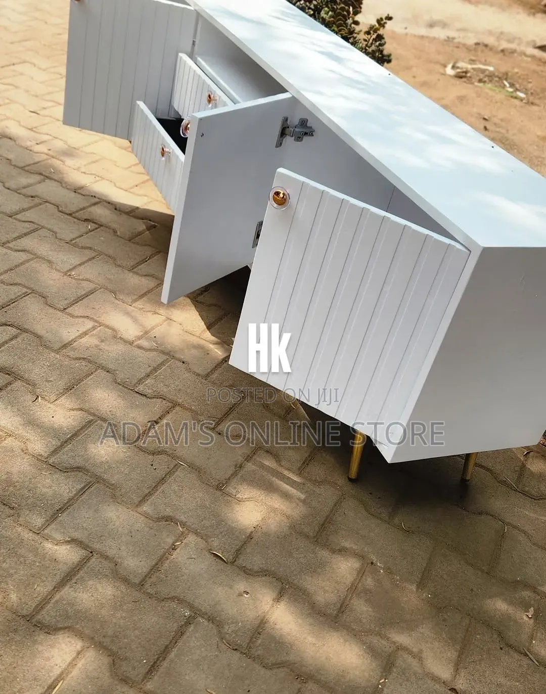 TV Stand Unit White 8ft Length