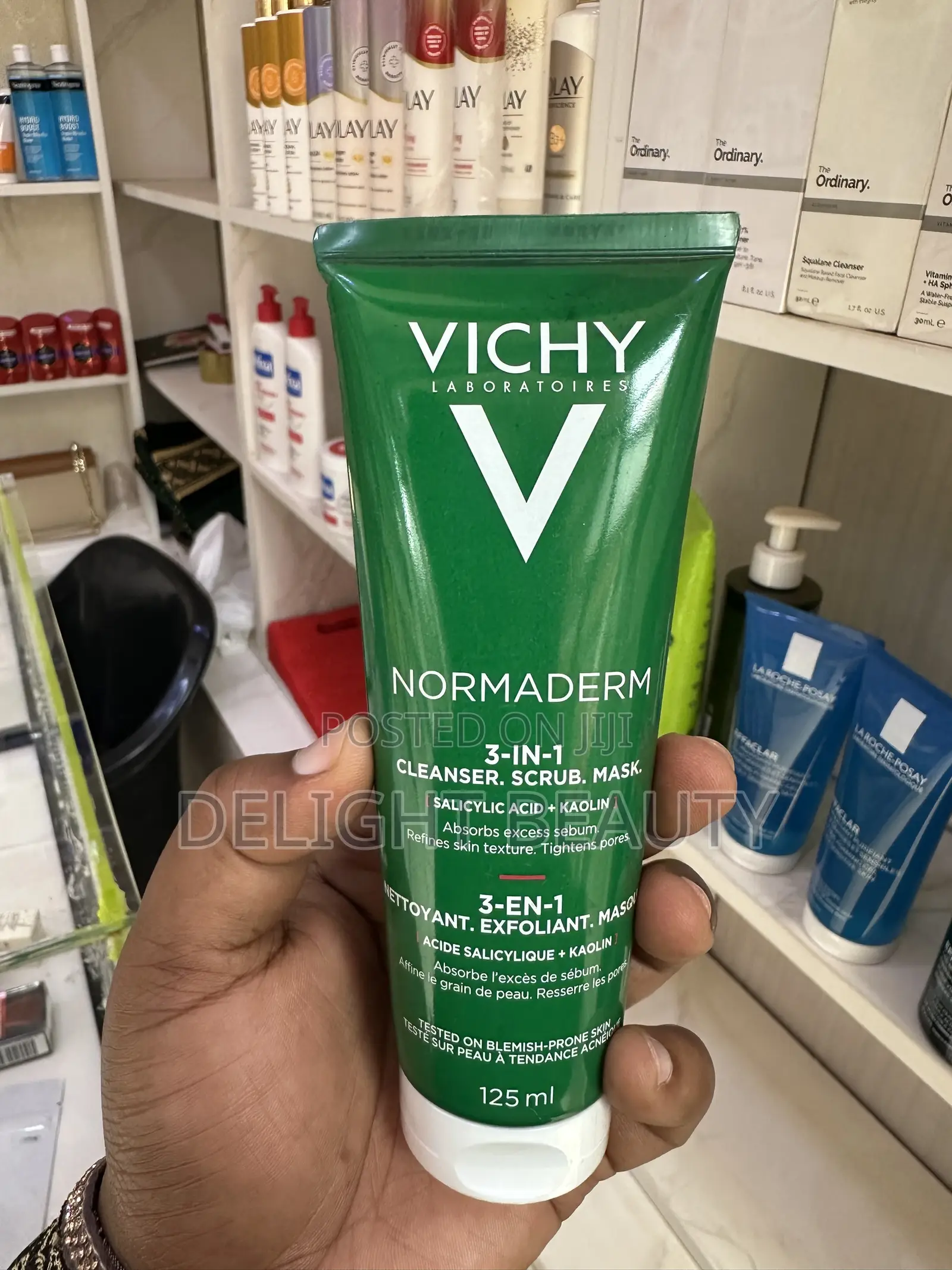 Vichy Normaderm 3-in-1 Mask, Scrub Cleanser